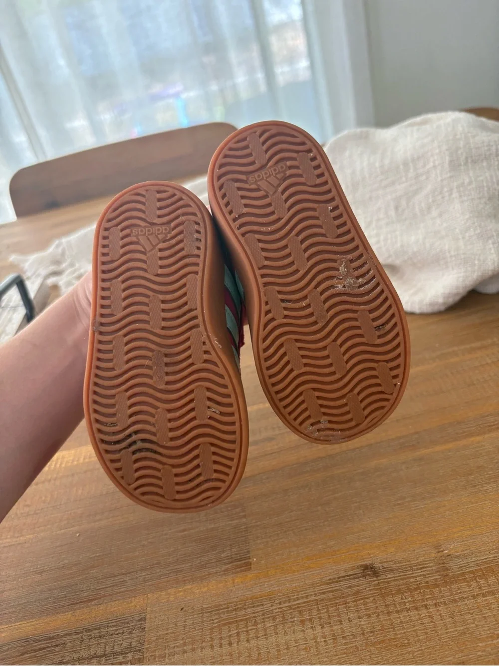Toddler pink Suede Velcro Sneakers adidas